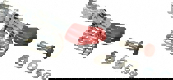 Manual Hold-Down Toggle Clamp: Horizontal, 60 lb Capacity, U-Bar, Left Flanged Base